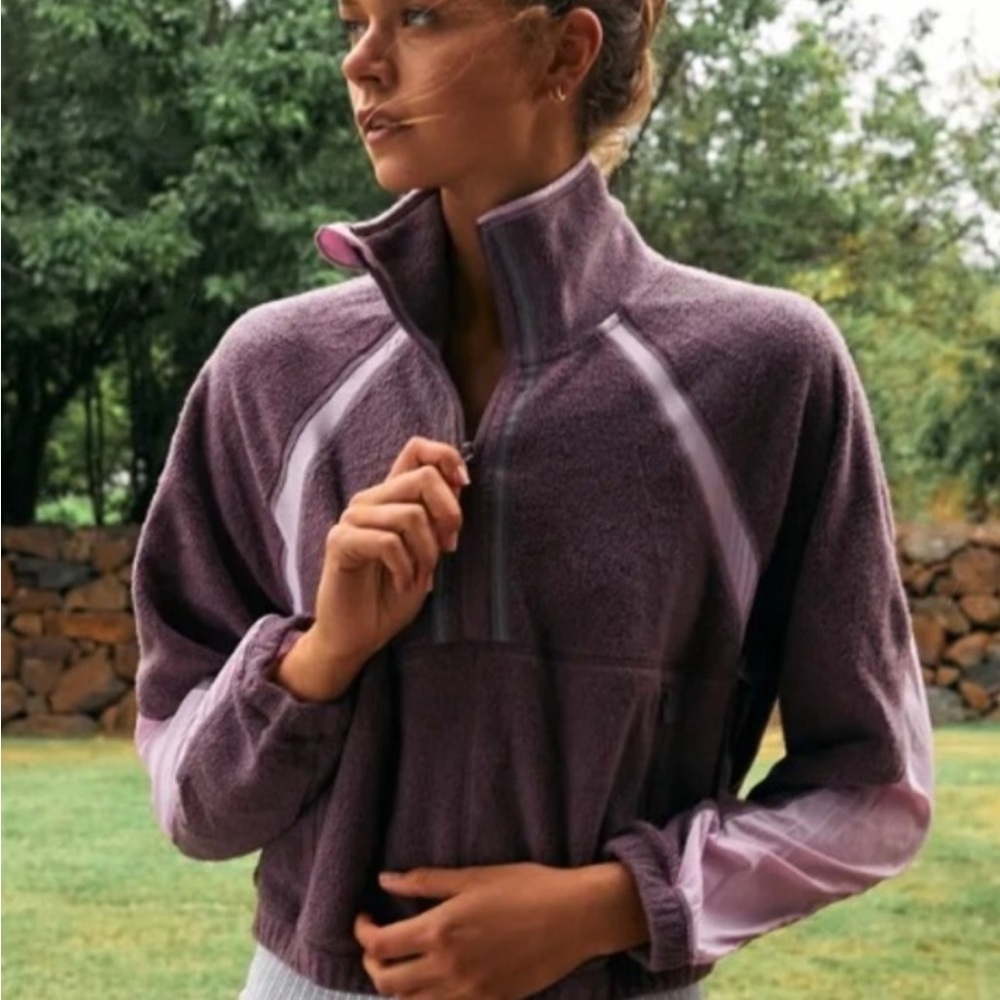 Women's Purple Fleece Jacket - Picture 3 of 4